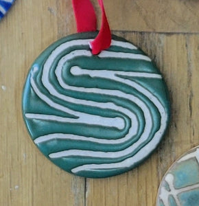 Flat Ornament Green Flow Pattern