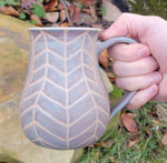 Load image into Gallery viewer, Coffee Mug in Amethyst Chevron Pattern
