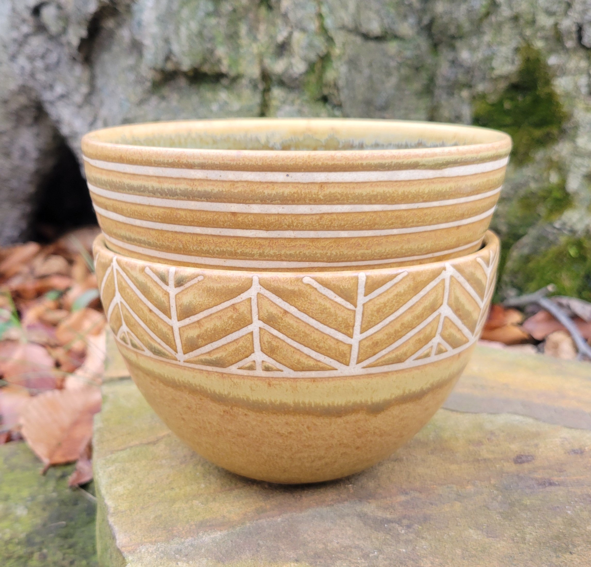 Cereal Bowls in Yellow Ocher