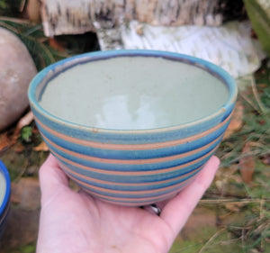 Cereal Bowls in Blue Slate