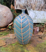 Load image into Gallery viewer, Bottle in Blue Slate Chevron Pattern
