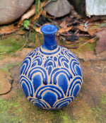 Load image into Gallery viewer, Bottle in Lapis Blue Scales pattern
