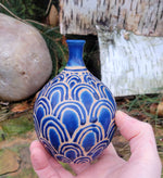 Load image into Gallery viewer, Bottle in Lapis Blue Scales pattern
