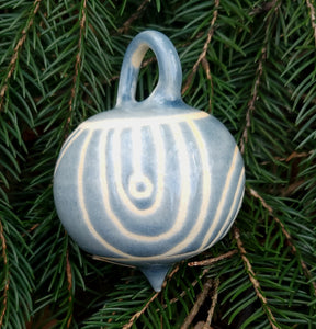 Ornament Glossy Grey Flow Pattern