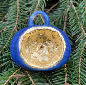 Ornament Blue Lapis Gold Leaf