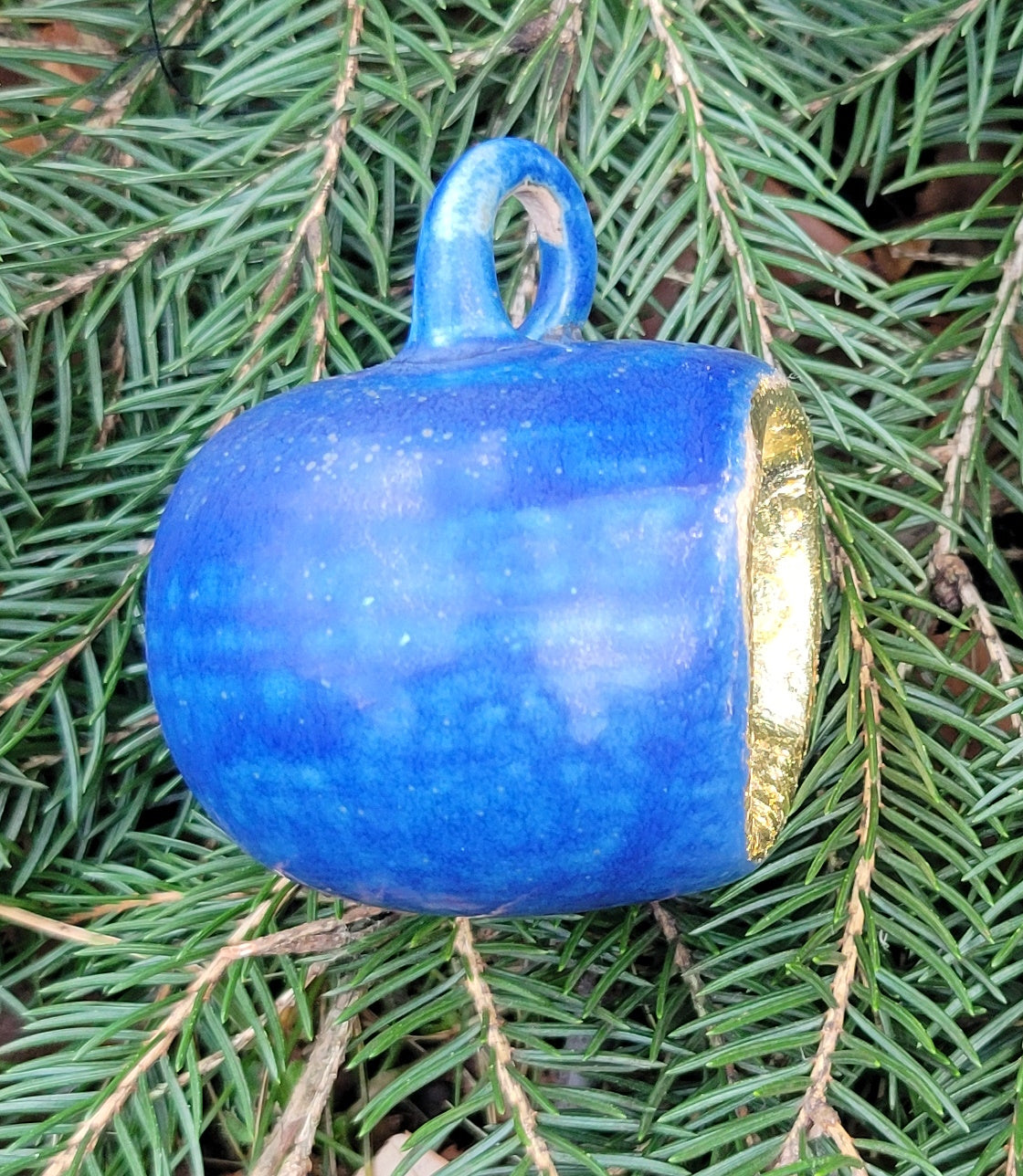 Ornament Blue Lapis Gold Leaf