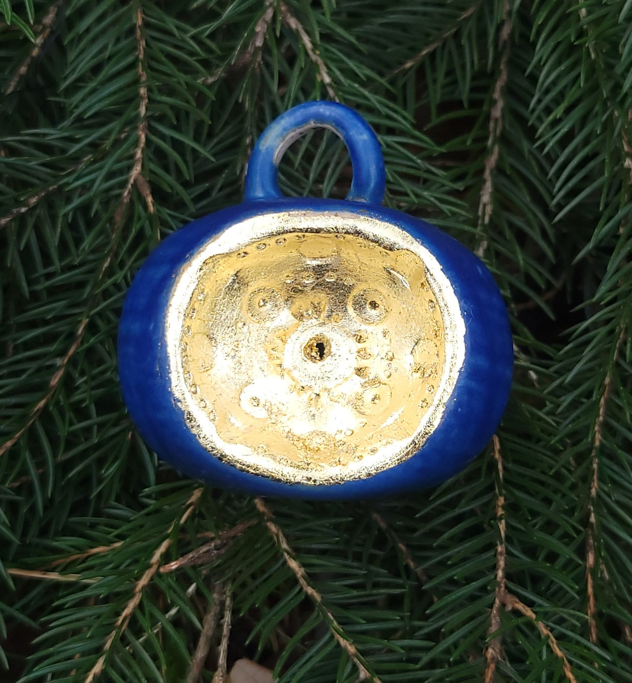 Ornament Blue Lapis Gold Leaf