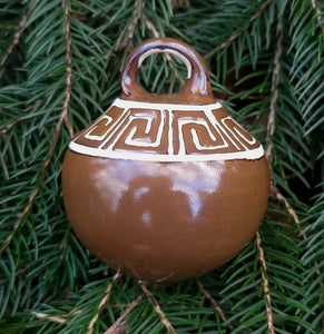 Ornament Teak with Greek Key