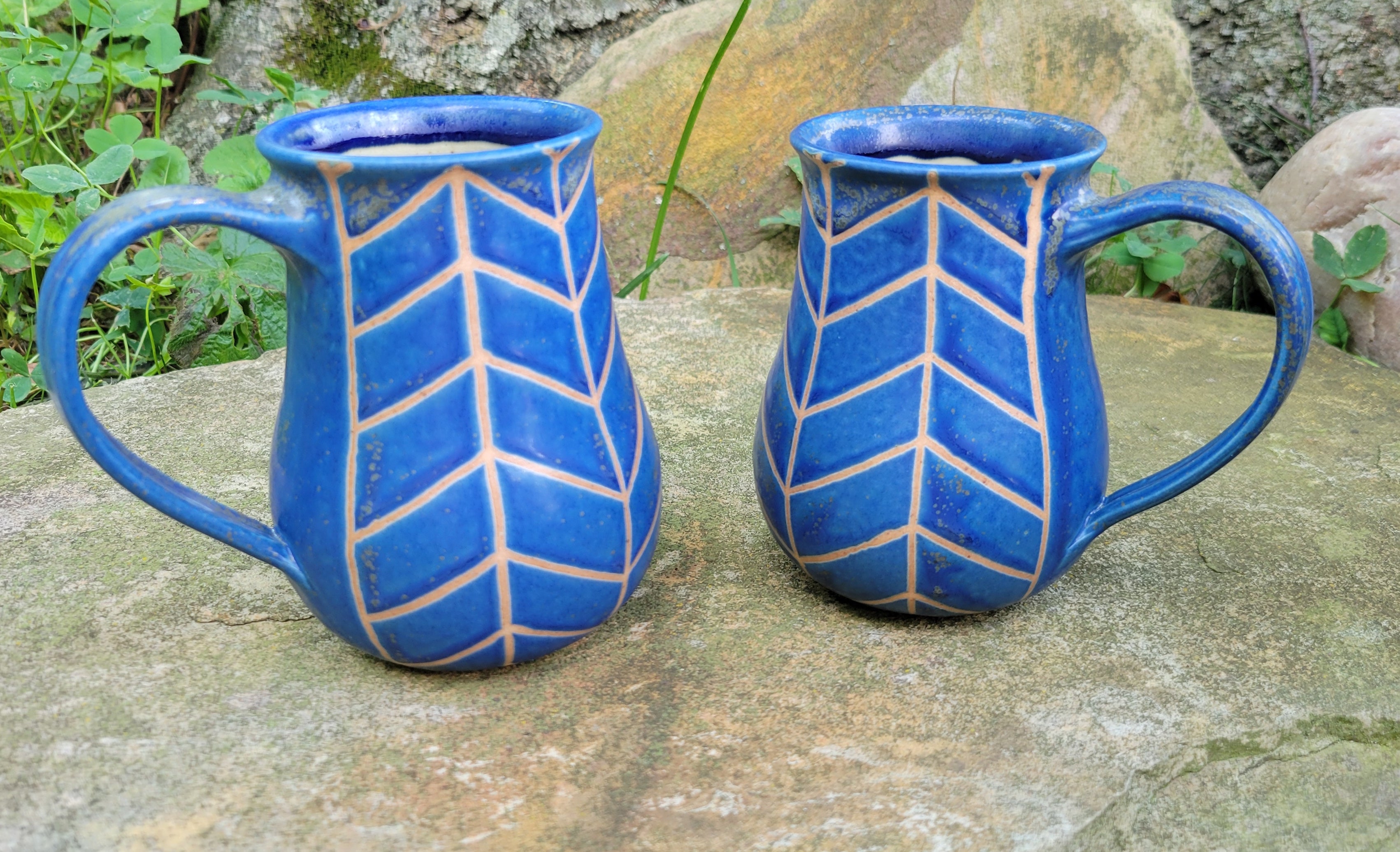 Chevron Mug Lapis