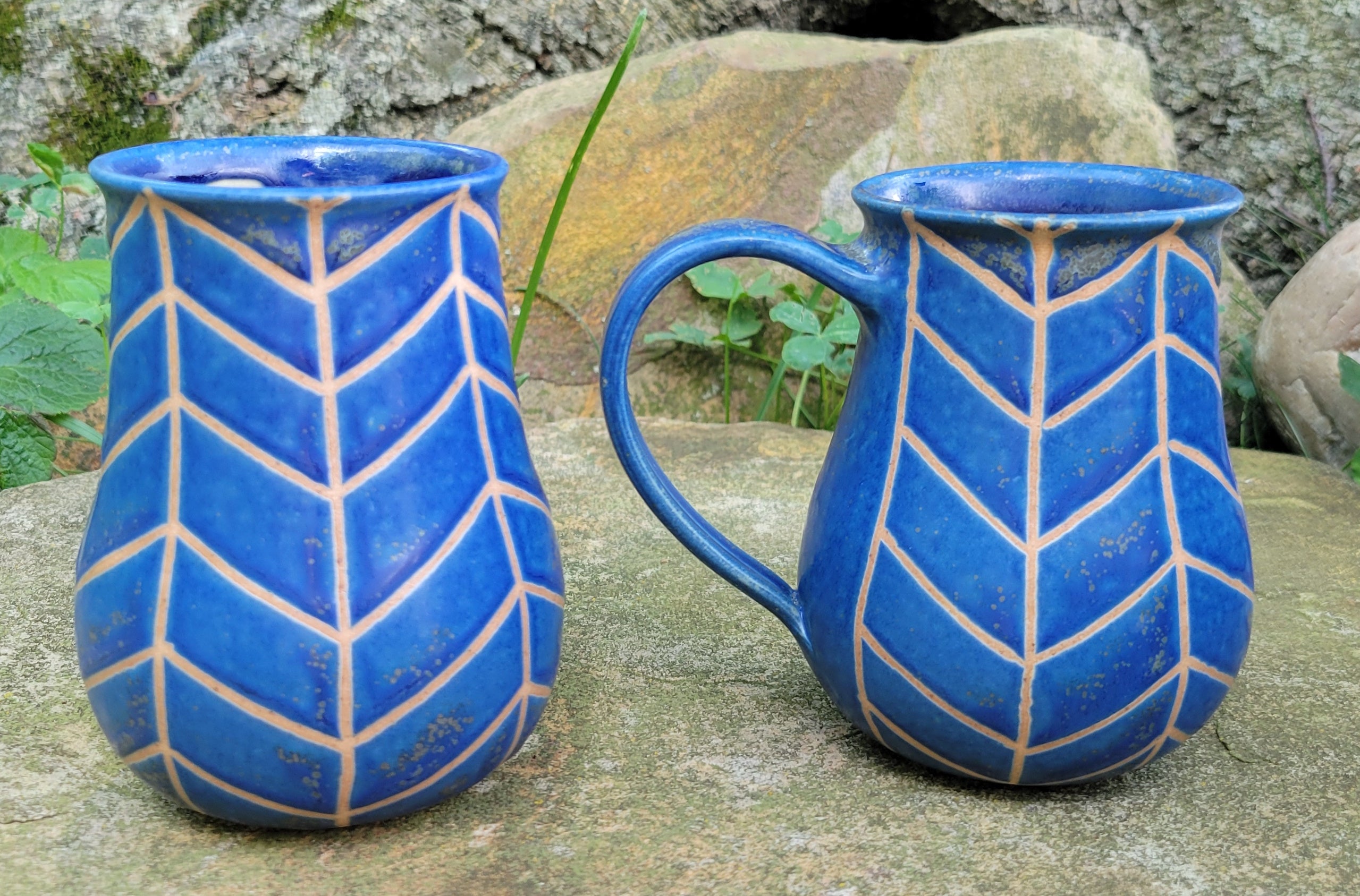 Chevron Mug Lapis
