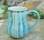 Load image into Gallery viewer, Pinstripe Mug Light Aqua
