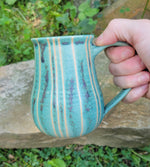 Load image into Gallery viewer, Pinstripe Mug Light Aqua
