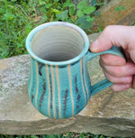 Load image into Gallery viewer, Pinstripe Mug Light Aqua
