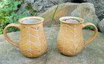 Load image into Gallery viewer, Chevron Mug Yellow Ochre
