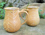 Load image into Gallery viewer, Chevron Mug Yellow Ochre
