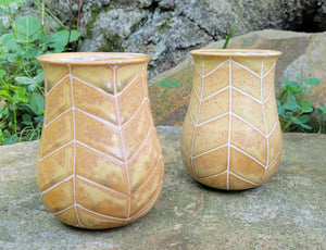 Chevron Mug Yellow Ochre