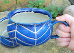 Load image into Gallery viewer, Soup Bowls in Blue Lapis Chevron Pattern
