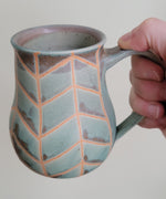 Load image into Gallery viewer, Chevron Mug Turquoise

