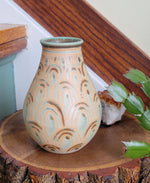 Load image into Gallery viewer, Bottle Vase in Turquoise Rainbow
