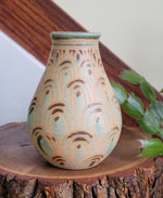 Load image into Gallery viewer, Bottle Vase in Turquoise Rainbow
