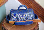 Load image into Gallery viewer, Butter Dish in Lapis Floral
