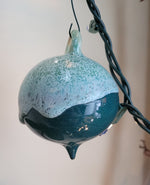 Load image into Gallery viewer, Ornament in Drippy Aqua
