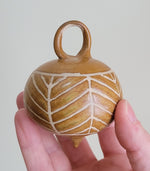 Load image into Gallery viewer, Ornament in Ochre Chevron Pattern
