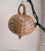 Load image into Gallery viewer, Ornament in Ochre Chevron Pattern
