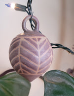 Load image into Gallery viewer, Ornament in Lavender Chevron Pattern
