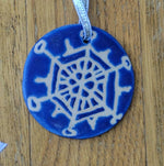 Load image into Gallery viewer, Flat Ornament Blue Snowflake

