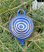 Load image into Gallery viewer, Ornament Blue Lapis with Bullseye Pattern
