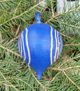 Ornament Blue Lapis with Bullseye Pattern