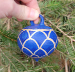 Load image into Gallery viewer, Ornament in Blue Lapis with Scales Pattern
