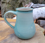 Load image into Gallery viewer, Coffee Mug in Light Turquoise Chevron
